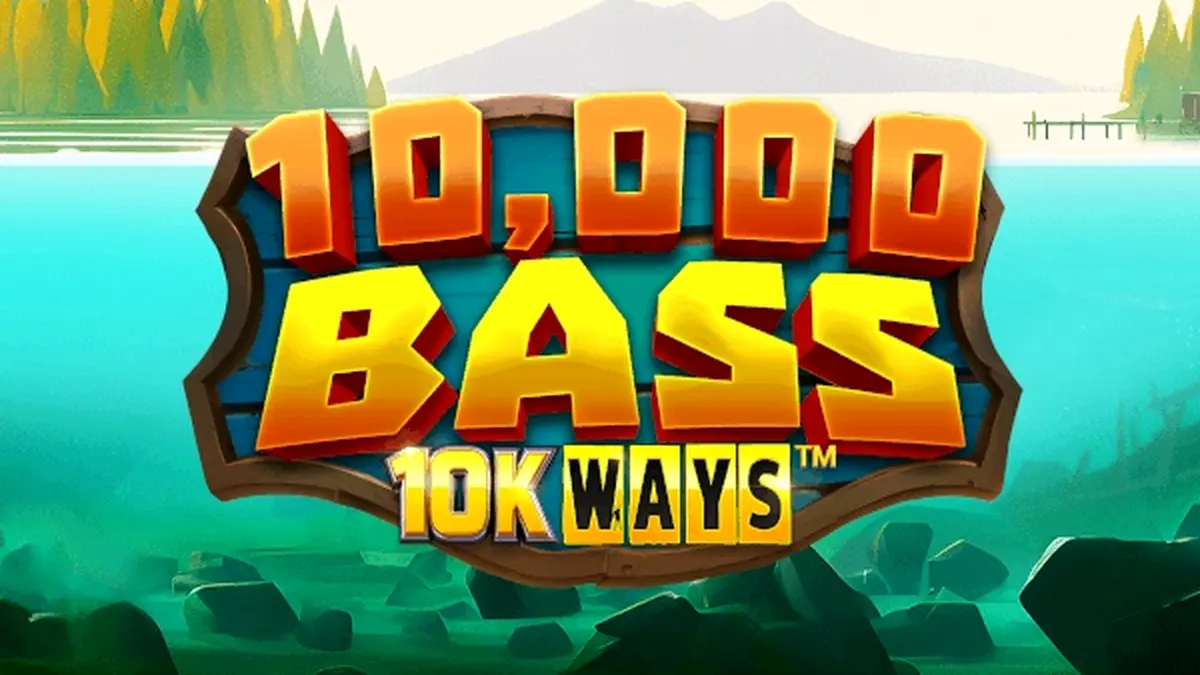 Pemandangan danau yang tenang dalam permainan slot 10,000 Big Bass 10K Ways