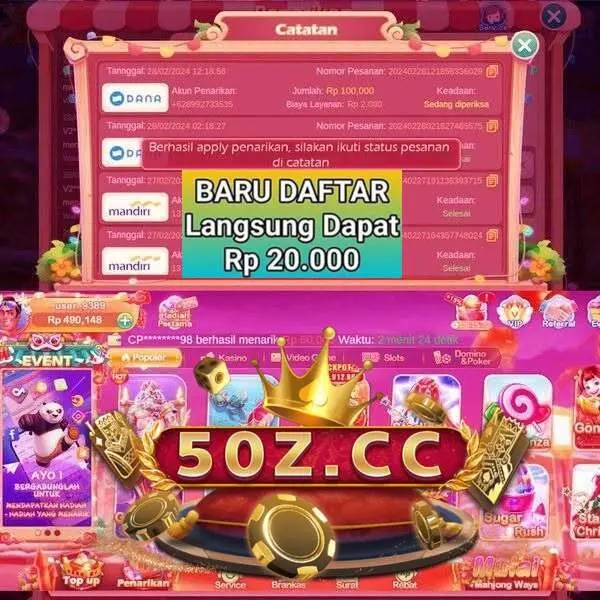 50Z Masuk Resmi 2026 Aplikasi
